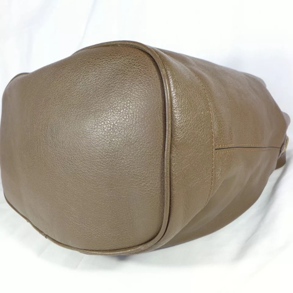 Authentic Burberry Large Leather Drawstring Bag - Picture 6 of 8